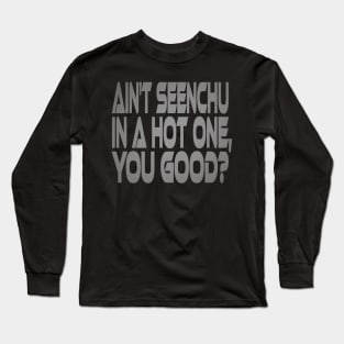 Ain't Seenchu in a Hot One, You Good? Idium Series Long Sleeve T-Shirt